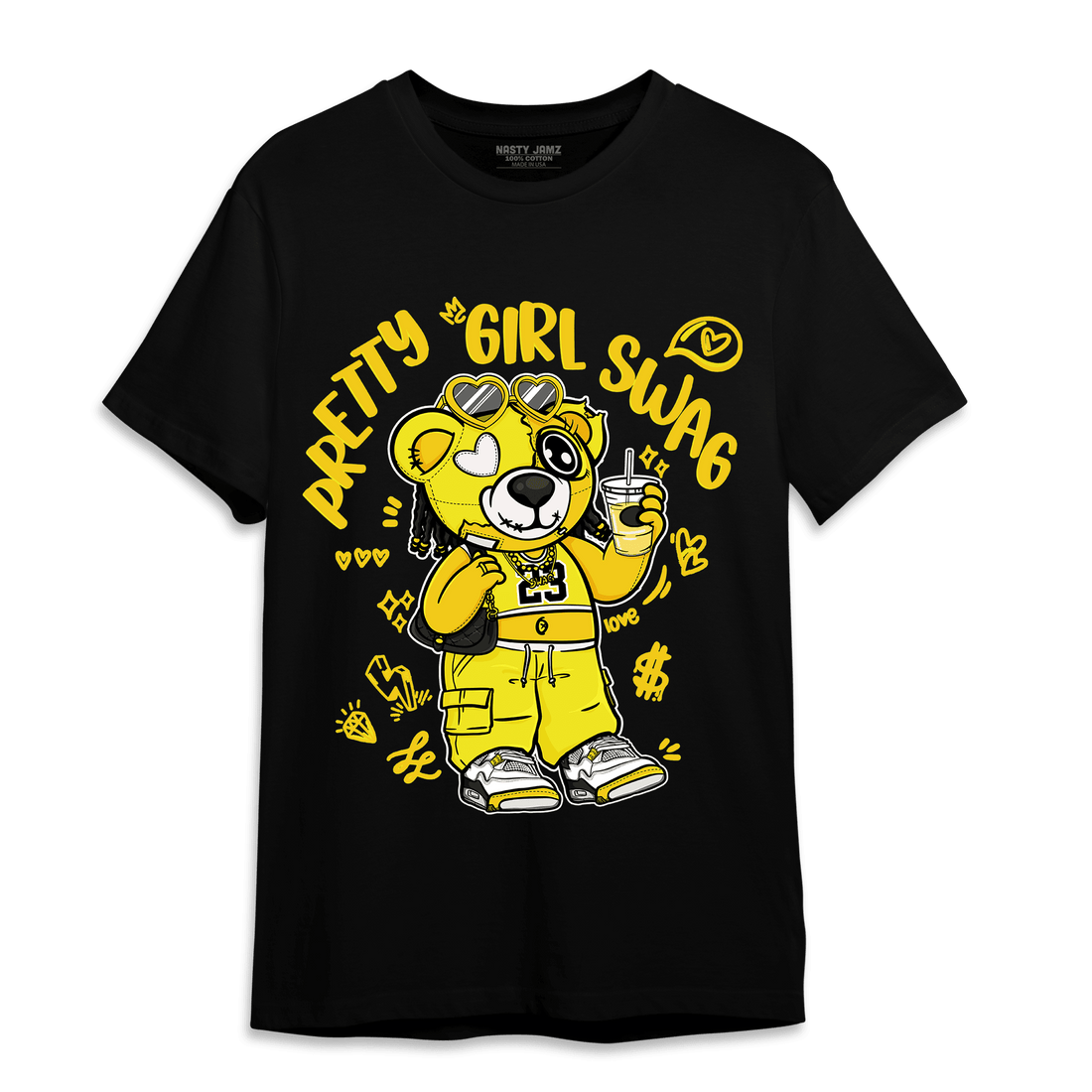 Vivid Sulfur 4s T Shirt Match Pretty Girl Swag BER - NastyJamz