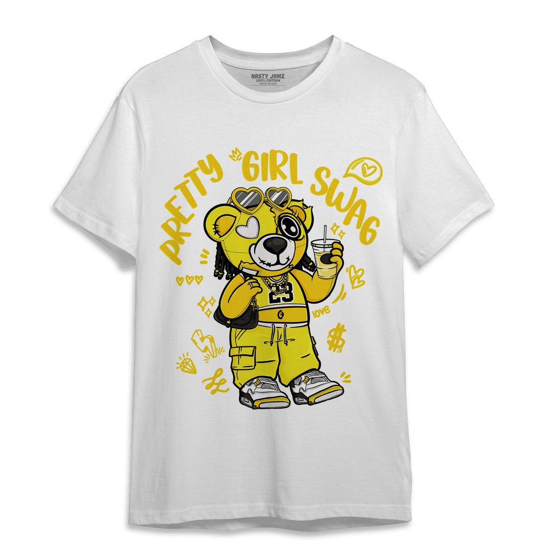 Vivid Sulfur 4s T Shirt Match Pretty Girl Swag BER - NastyJamz