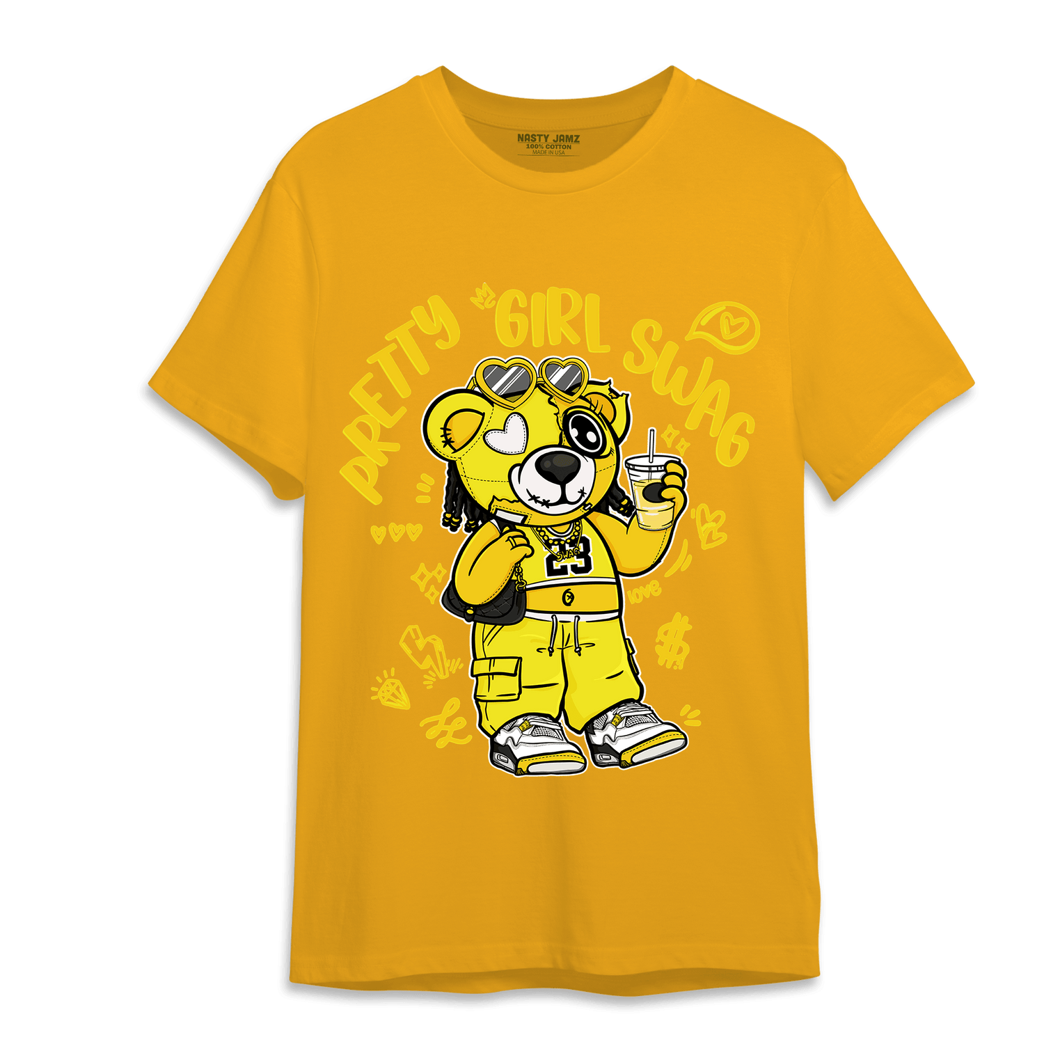 Vivid Sulfur 4s T Shirt Match Pretty Girl Swag BER - NastyJamz