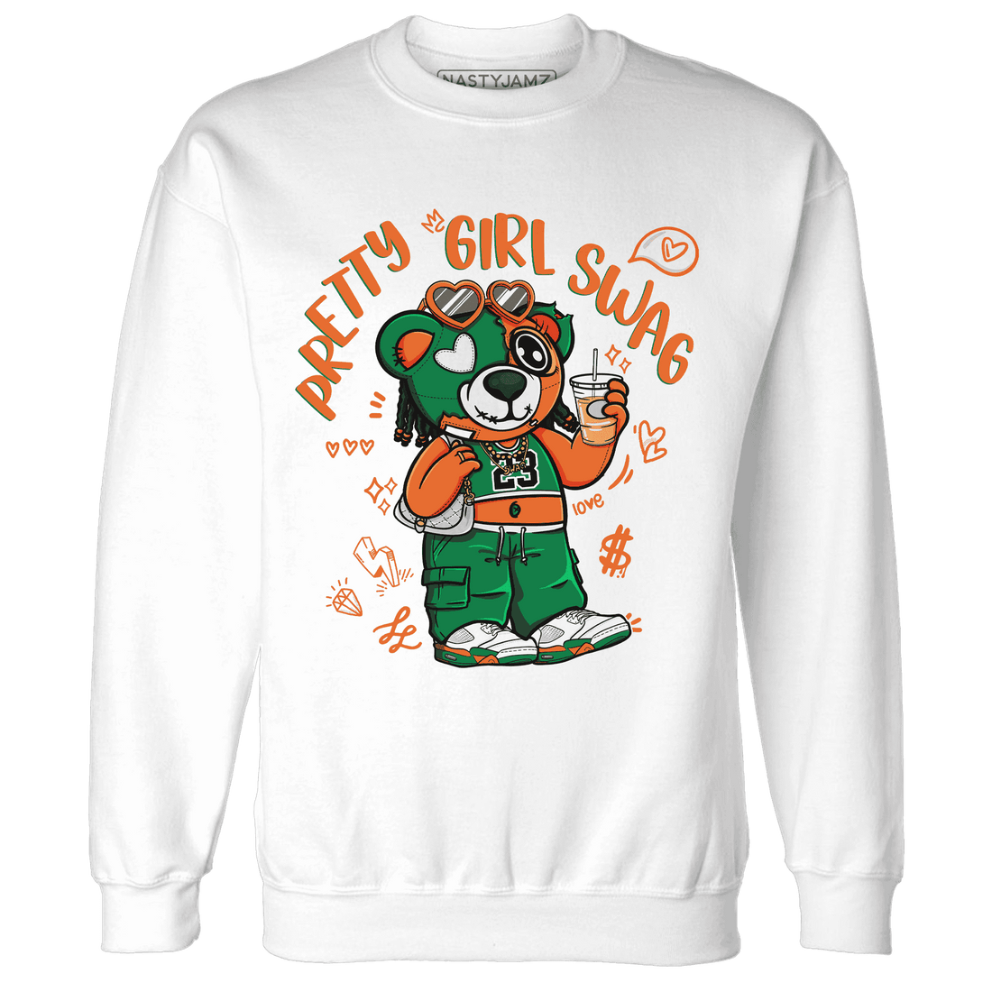 MAM Hurricanes 5s Sweatshirt Match Pretty Girl Swag BER - NastyJamz