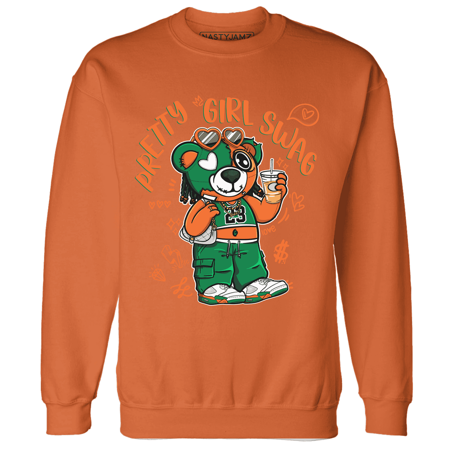 MAM Hurricanes 5s Sweatshirt Match Pretty Girl Swag BER - NastyJamz