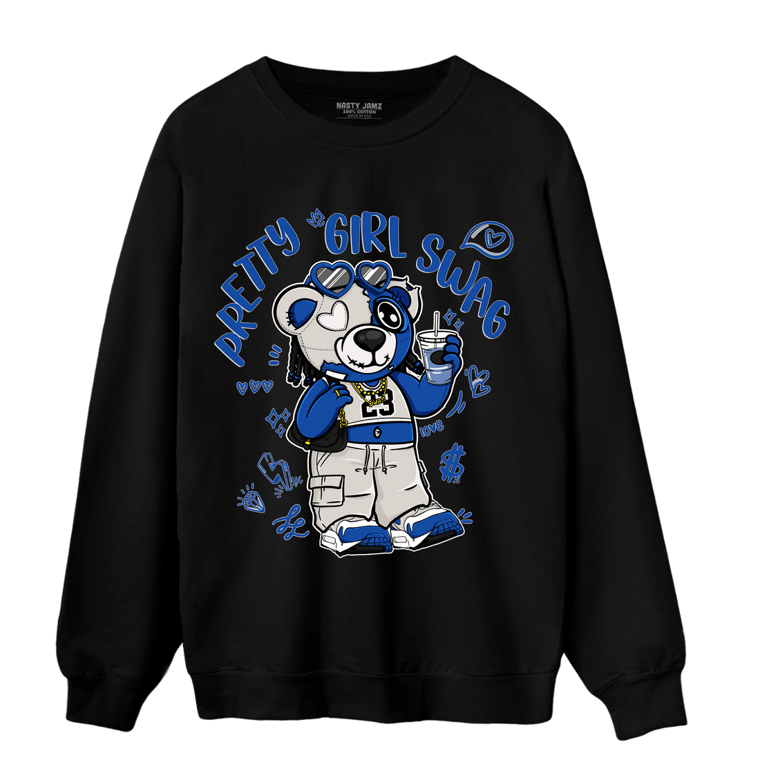 Air Max 1 86 Royal Sweatshirt Match Pretty Girl Swag BER - NastyJamz