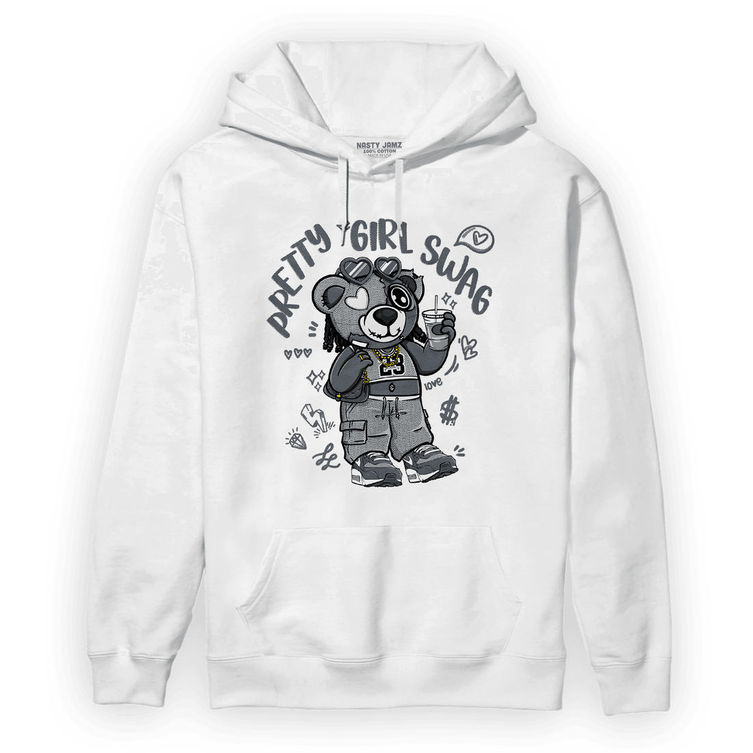 Air Max 90 Iron Grey Hoodie Match Pretty Girl Swag BER - NastyJamz