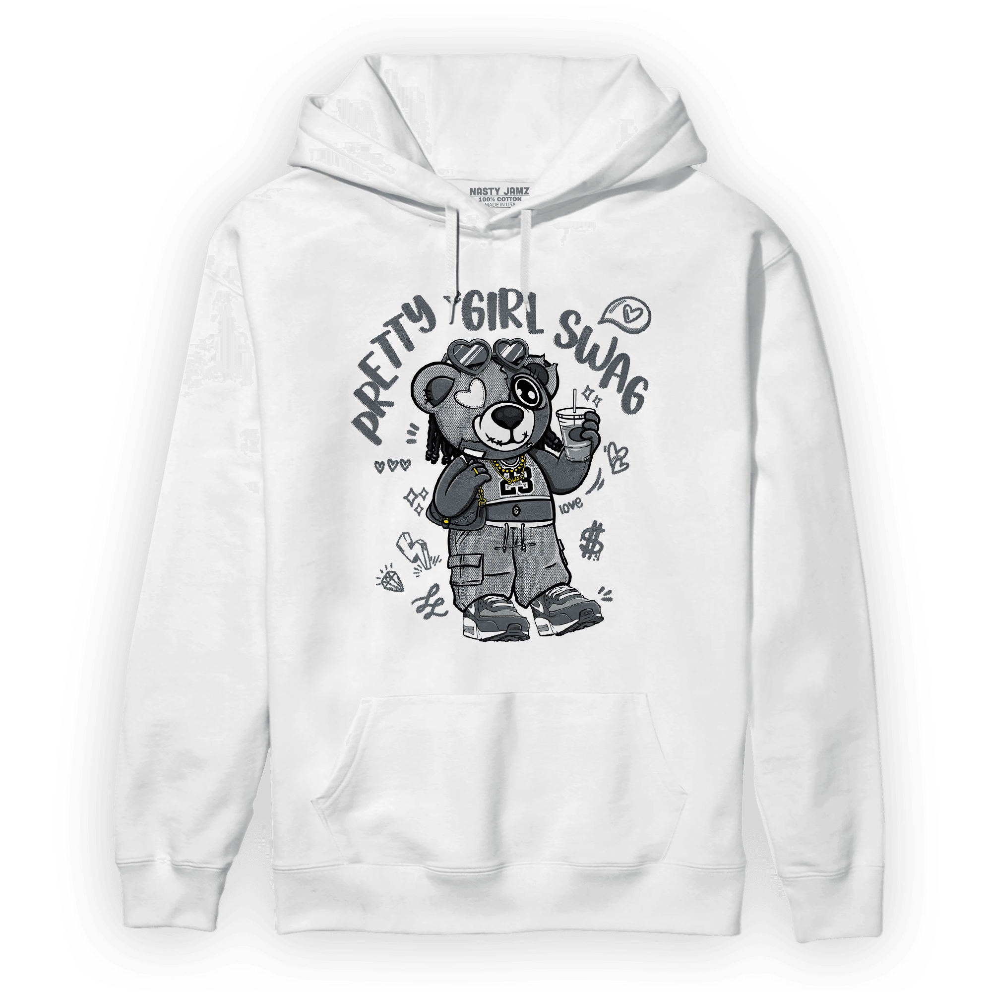 Air Max 90 Iron Grey Hoodie Match Pretty Girl Swag BER - NastyJamz