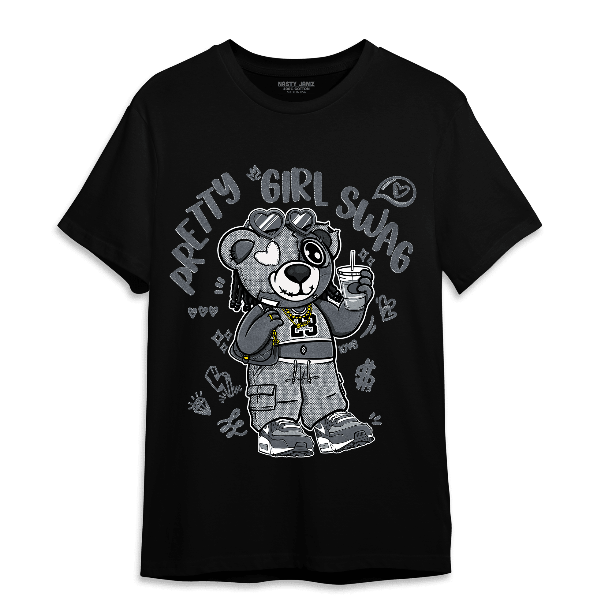 Air Max 90 Iron Grey T Shirt Match Pretty Girl Swag BER - NastyJamz