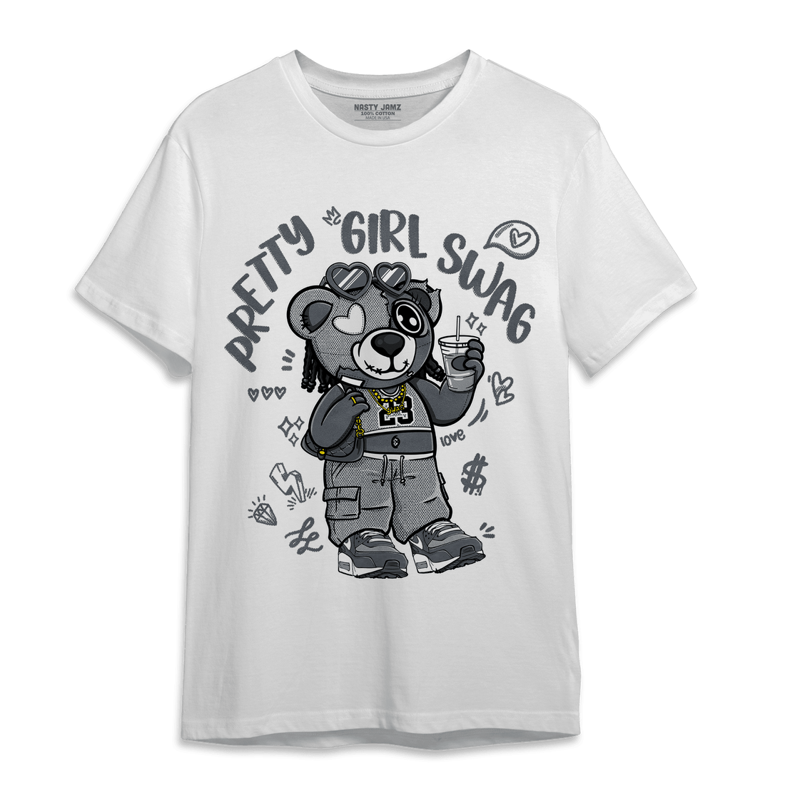 Air Max 90 Iron Grey T Shirt Match Pretty Girl Swag BER - NastyJamz
