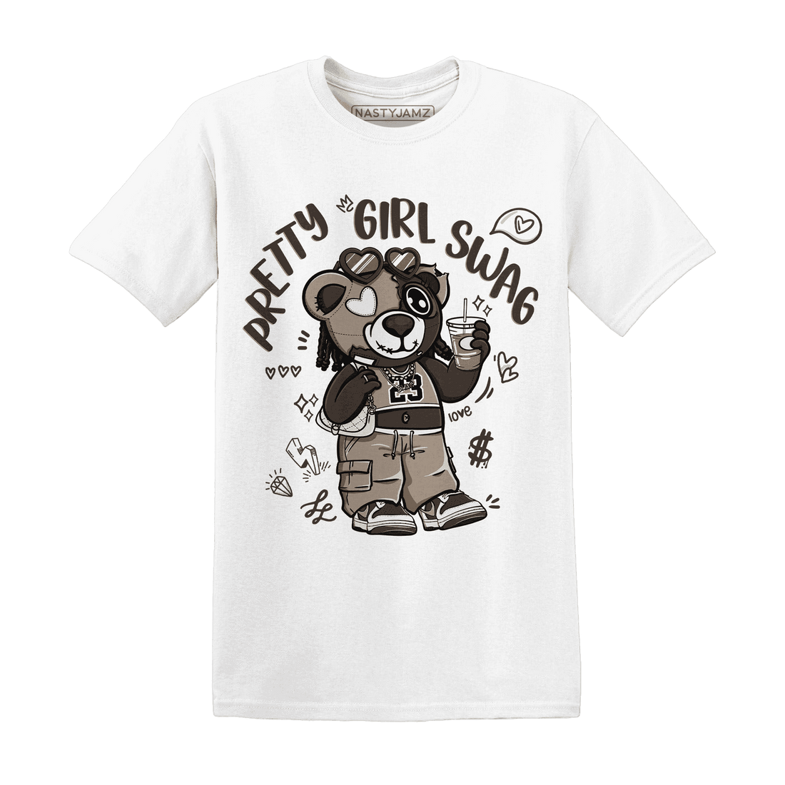 Dunk Low Baroque Brown T Shirt Match Pretty Girl Swag BER - NastyJamz
