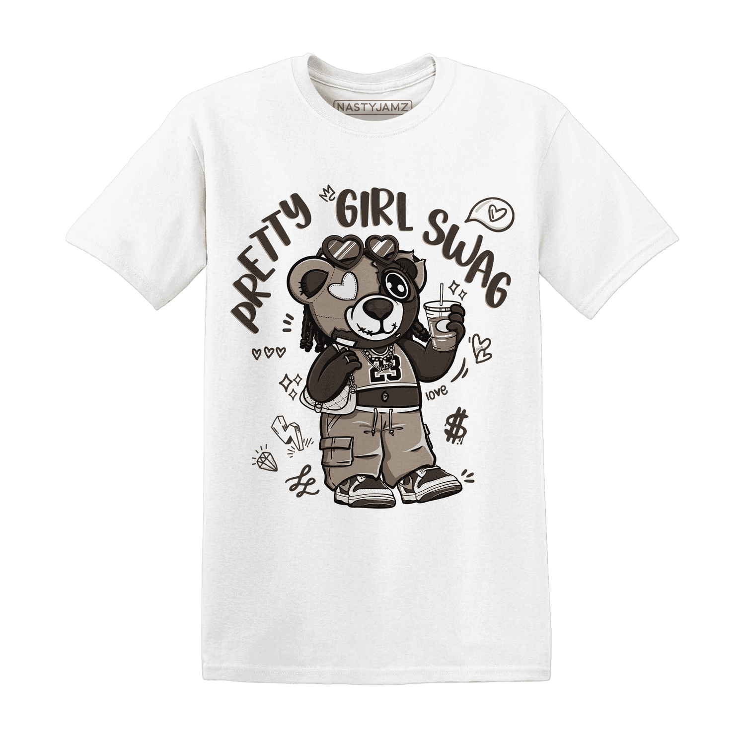 Dunk Low Baroque Brown T Shirt Match Pretty Girl Swag BER - NastyJamz