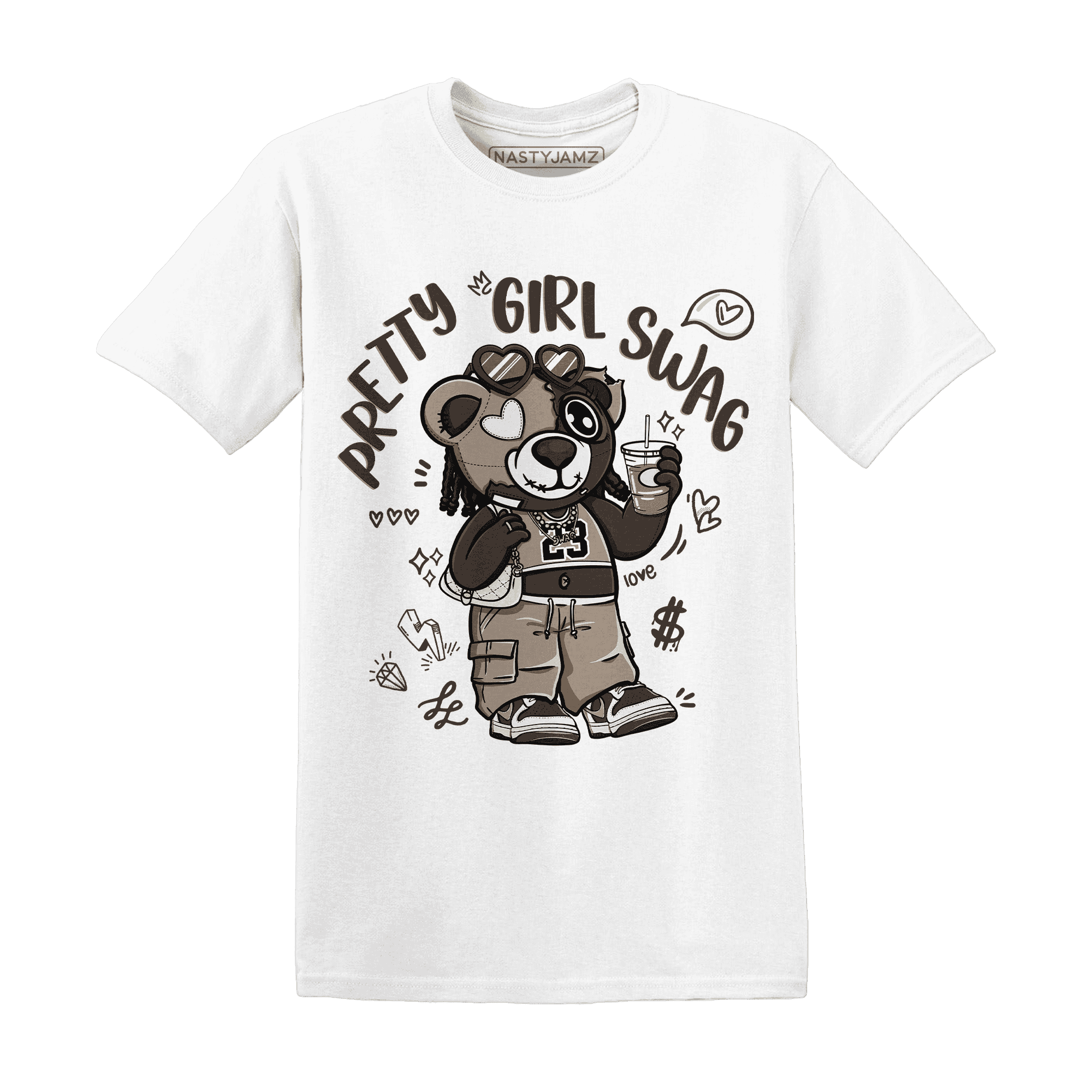 Dunk Low Baroque Brown T Shirt Match Pretty Girl Swag BER - NastyJamz