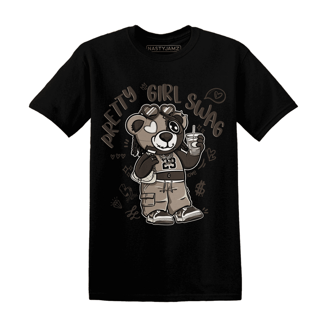 Dunk Low Baroque Brown T Shirt Match Pretty Girl Swag BER - NastyJamz