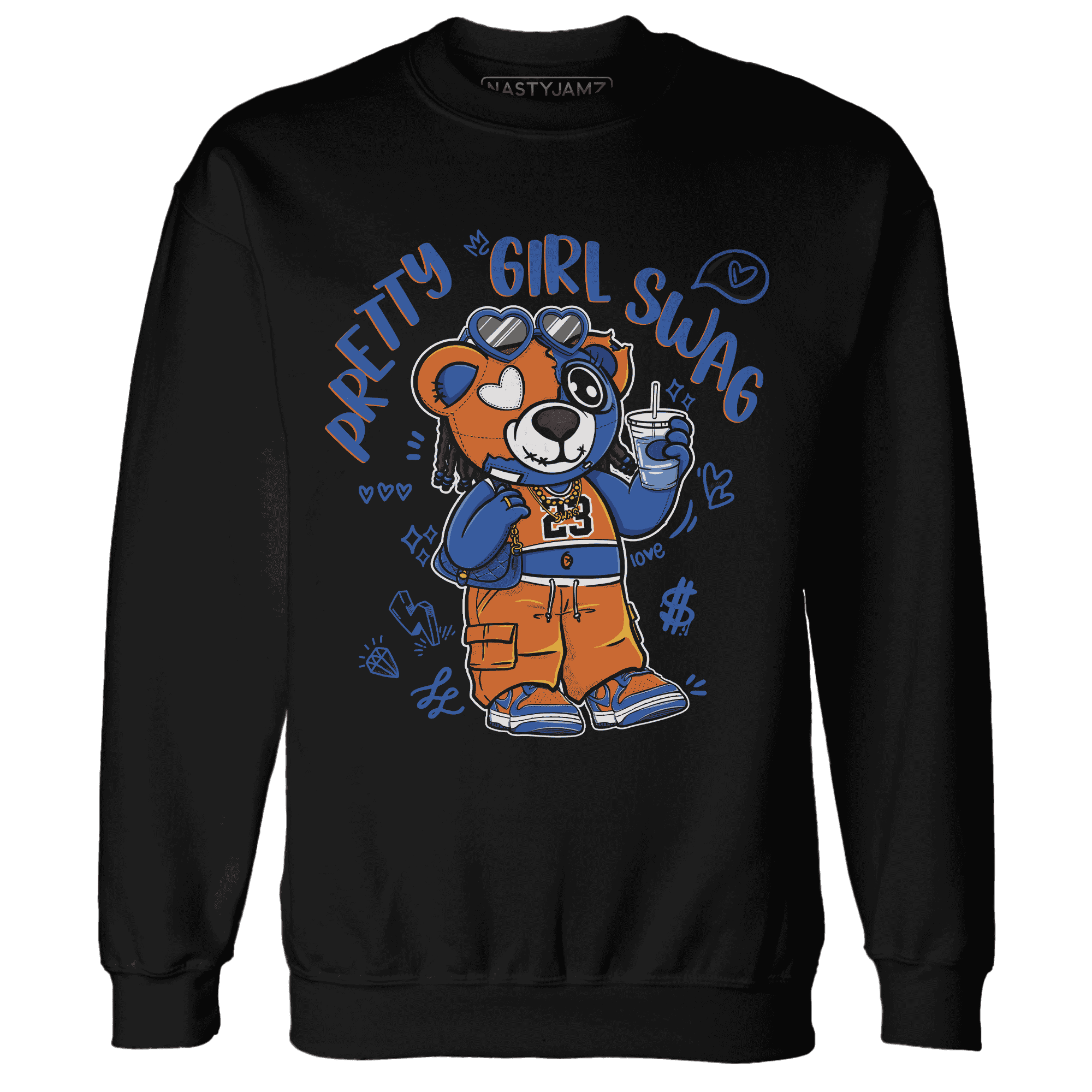 Dunk Low Knicks Sweatshirt Match Pretty Girl Swag BER - NastyJamz