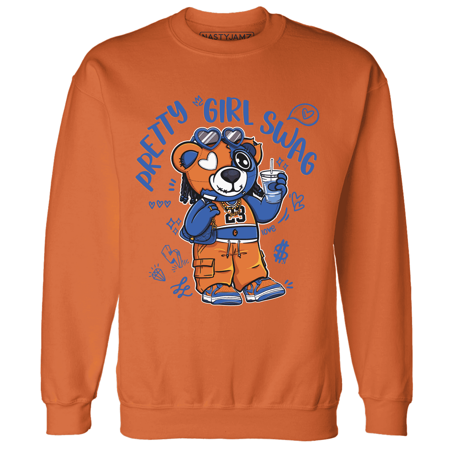 Dunk Low Knicks Sweatshirt Match Pretty Girl Swag BER - NastyJamz