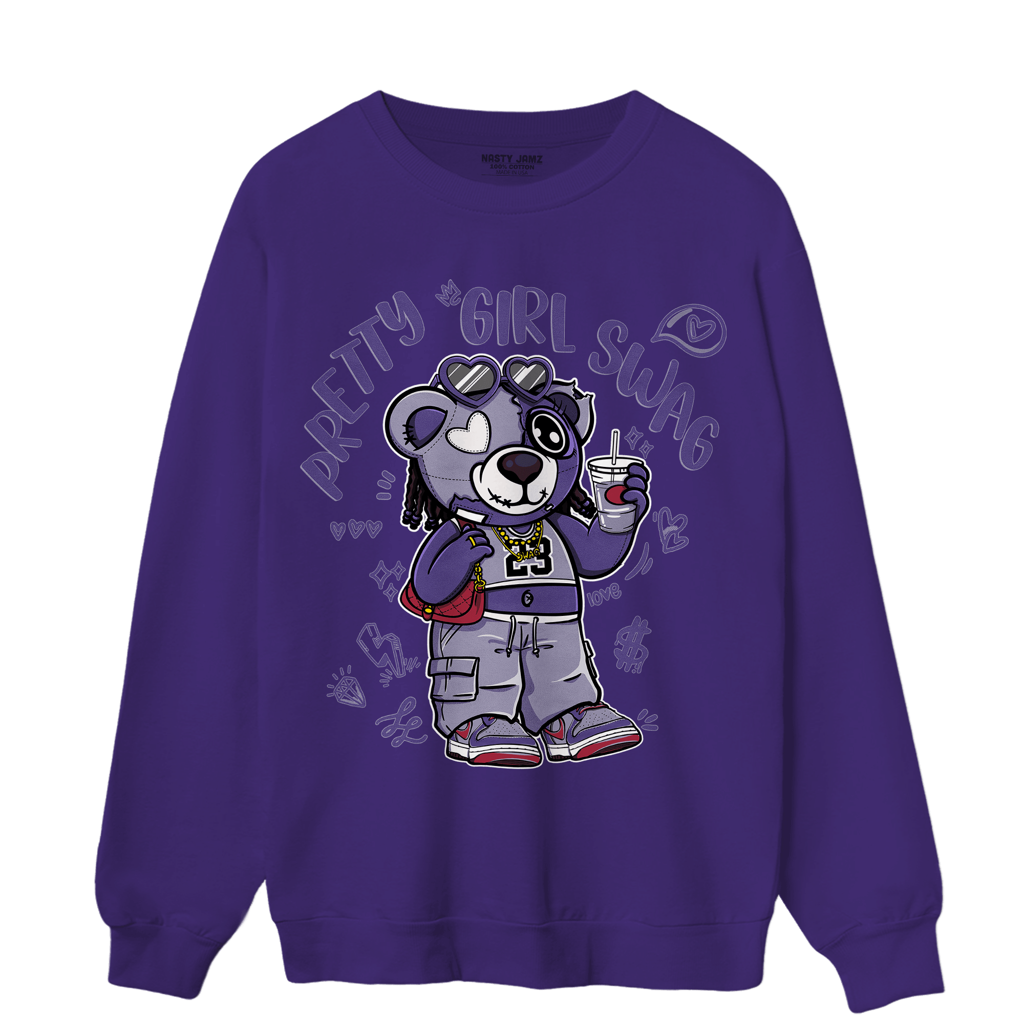 Dunk Low Plum Sweatshirt Match Pretty Girl Swag BER - NastyJamz