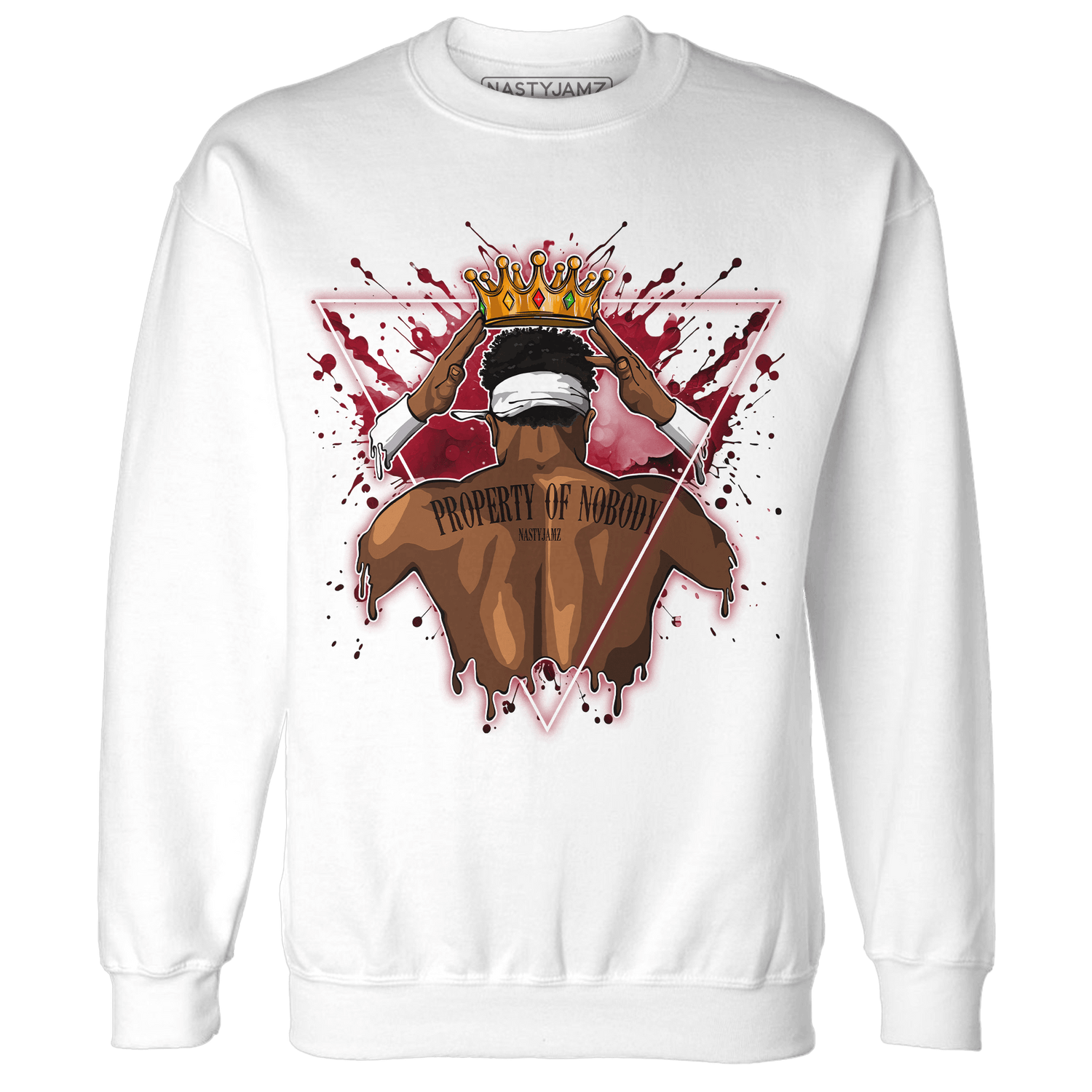 Retro Red Taxi 12s Sweatshirt Match Property Of Nobody - NastyJamz