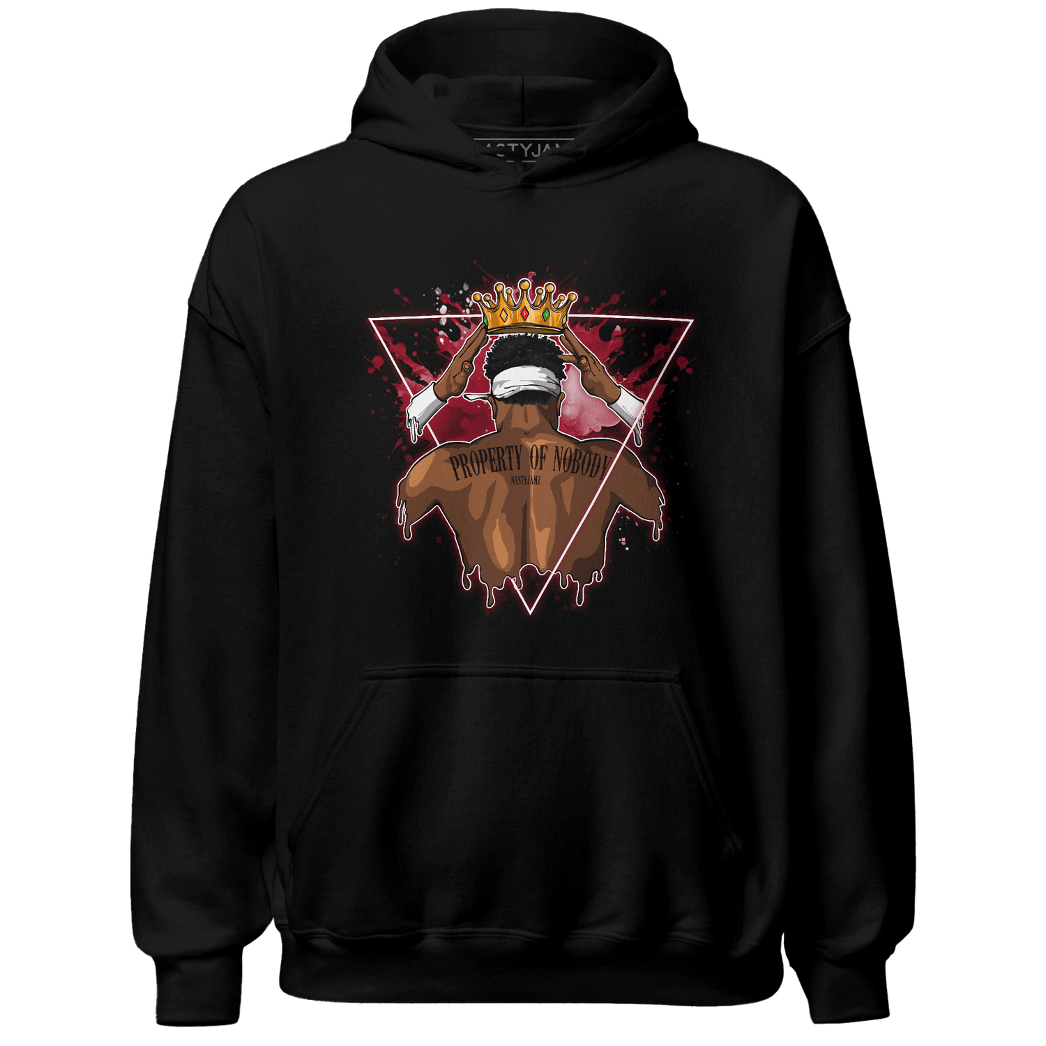 Retro Red Taxi 12s Hoodie Match Property Of Nobody - NastyJamz