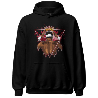 Retro Red Taxi 12s Hoodie Match Property Of Nobody - NastyJamz