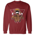 High 85 Metallic Burgundy 1s Sweatshirt Match Property Of Nobody - NastyJamz