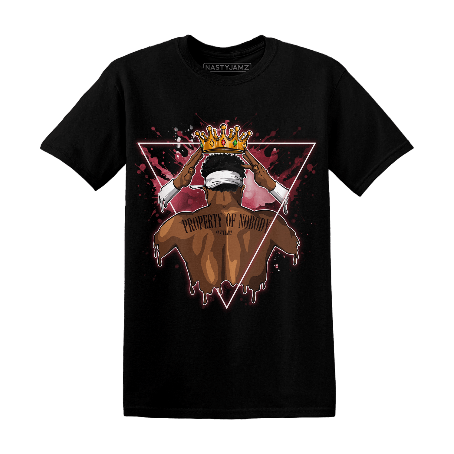 High 85 Metallic Burgundy 1s T Shirt Match Property Of Nobody - NastyJamz