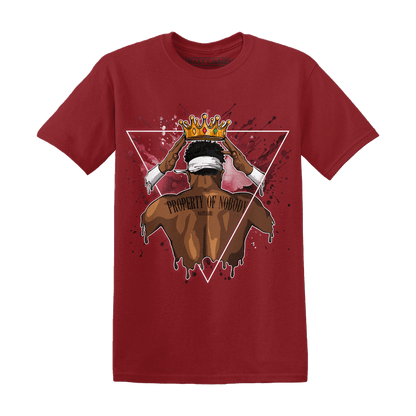 High 85 Metallic Burgundy 1s T Shirt Match Property Of Nobody - NastyJamz