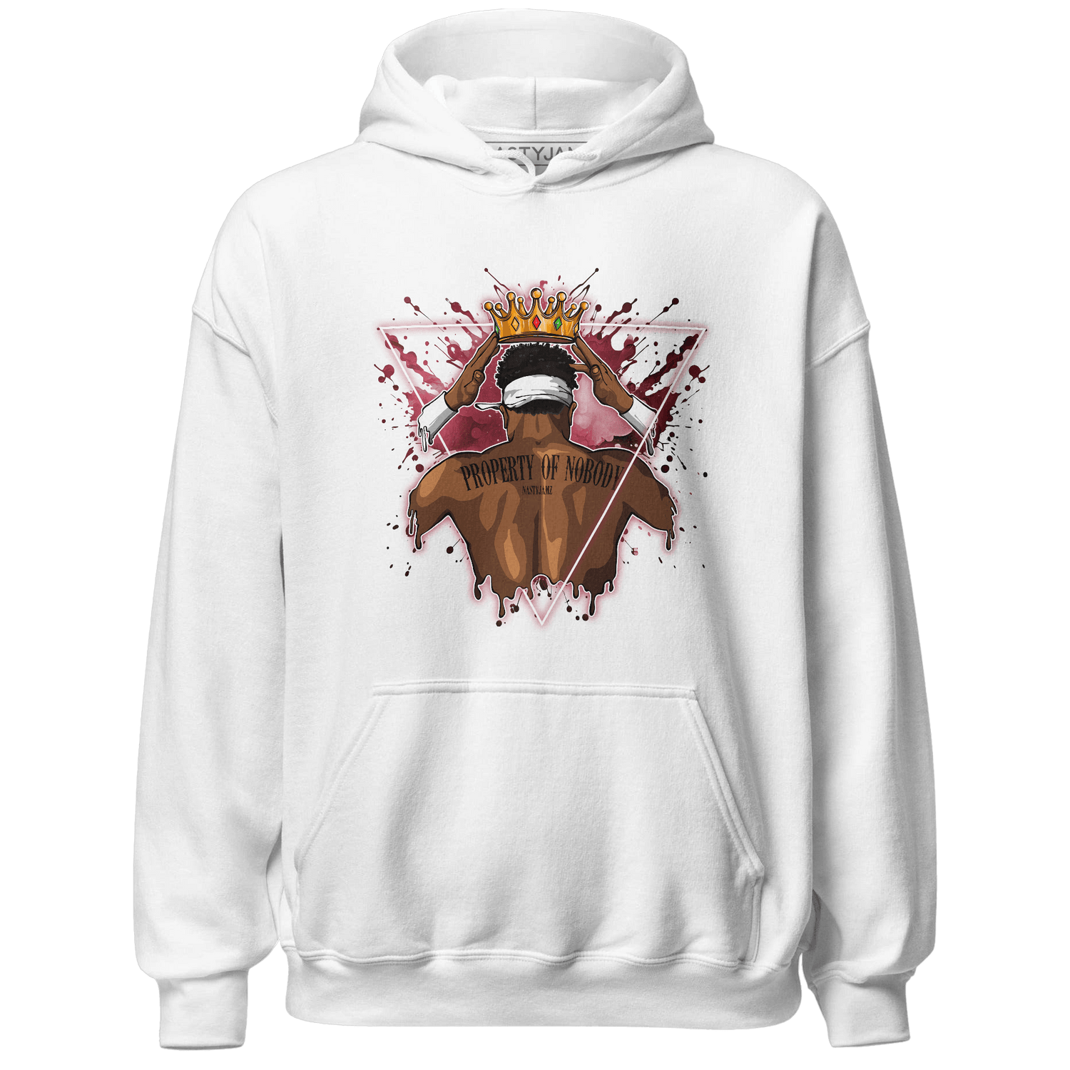 High 85 Metallic Burgundy 1s Hoodie Match Property Of Nobody - NastyJamz