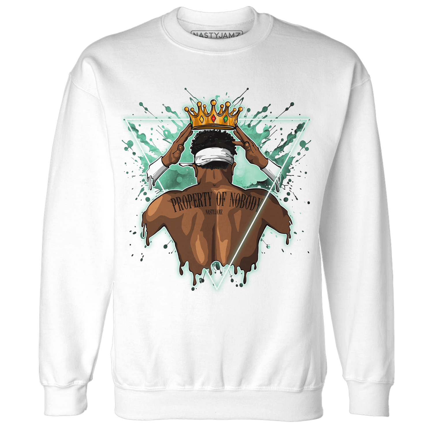 High OG Green Glow 1s Sweatshirt Match Property Of Nobody - NastyJamz