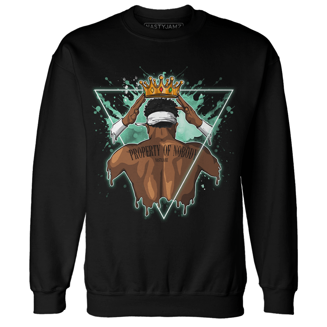 High OG Green Glow 1s Sweatshirt Match Property Of Nobody - NastyJamz