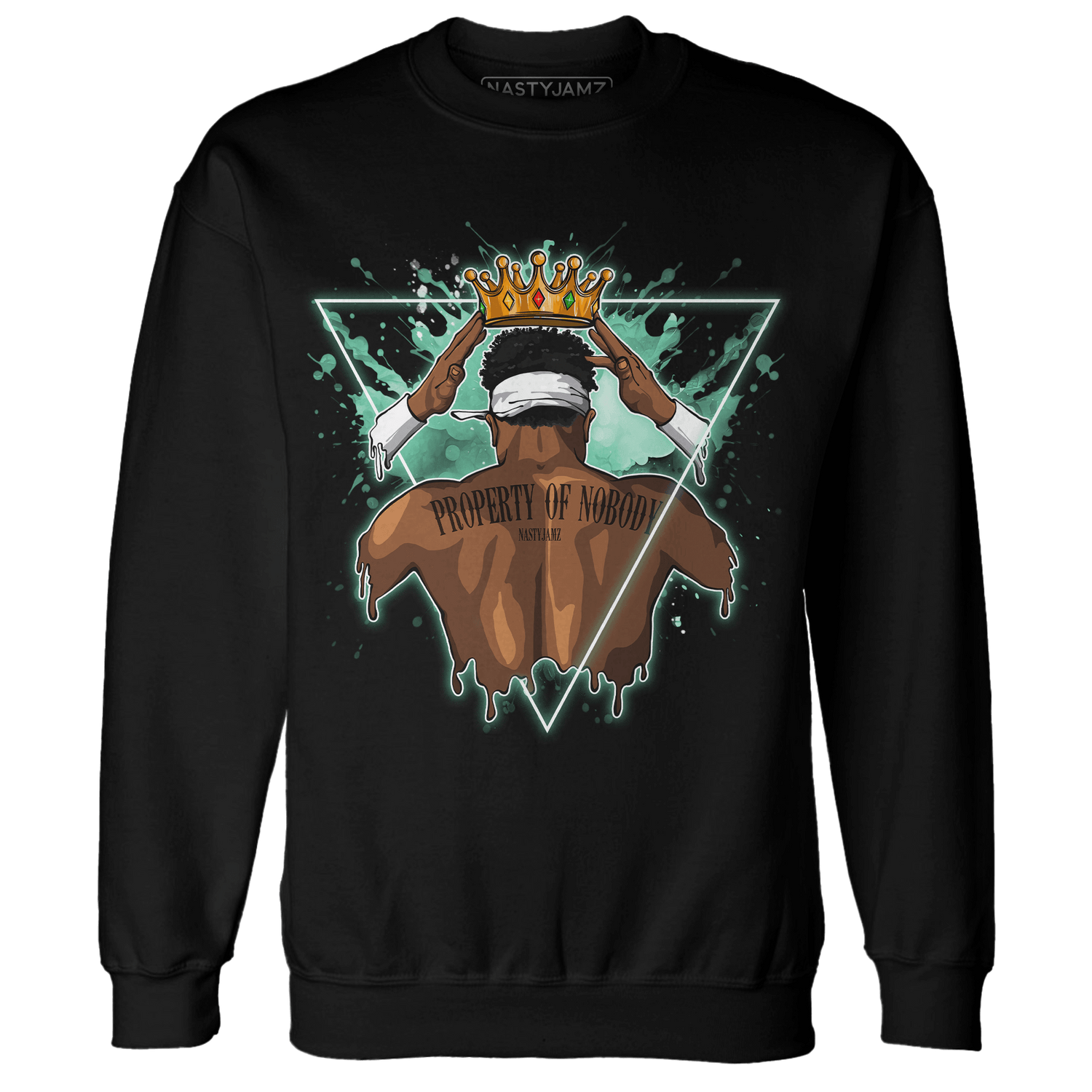 High OG Green Glow 1s Sweatshirt Match Property Of Nobody - NastyJamz