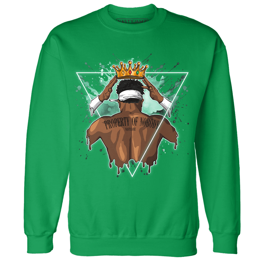High OG Green Glow 1s Sweatshirt Match Property Of Nobody - NastyJamz