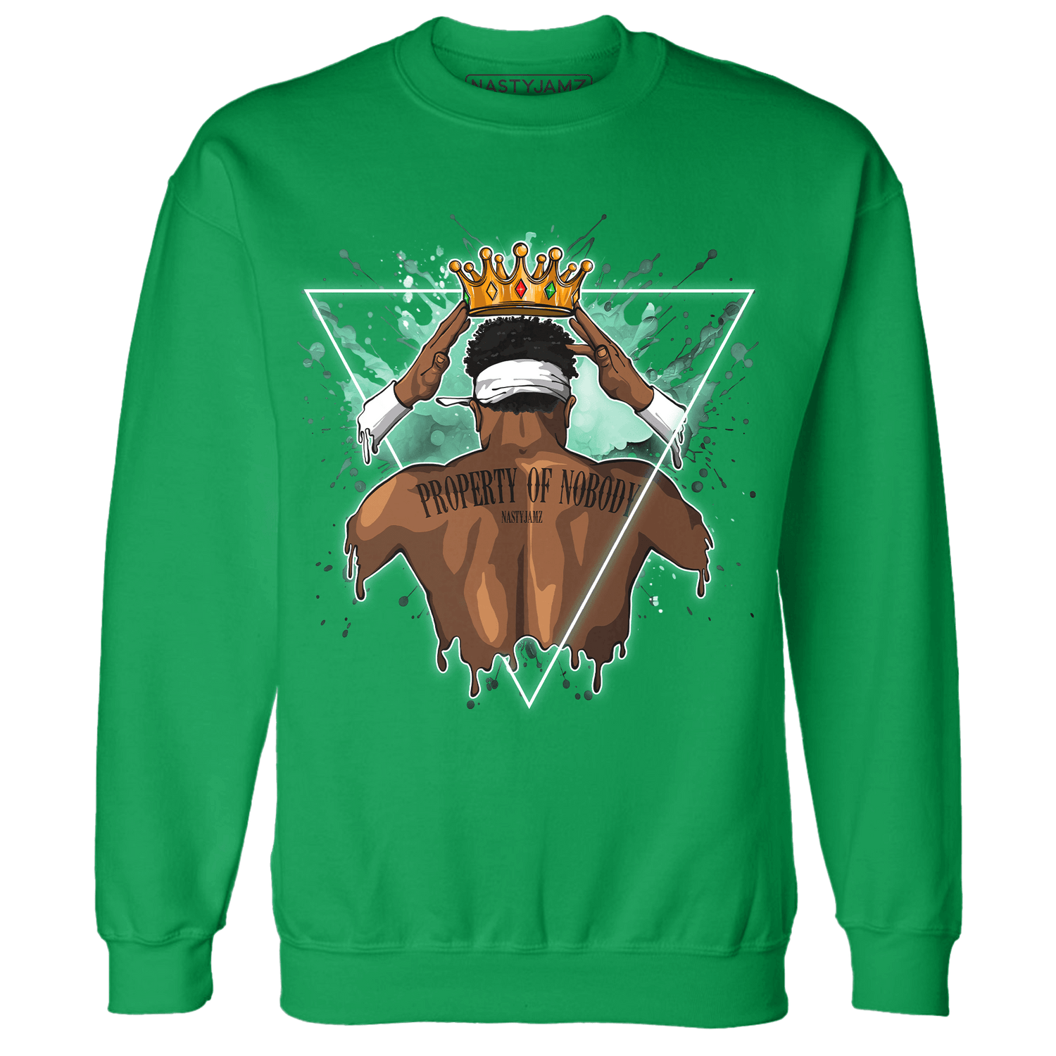 High OG Green Glow 1s Sweatshirt Match Property Of Nobody - NastyJamz