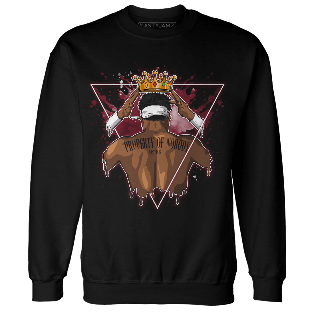 High White Team Red 1s Sweatshirt Match Property Of Nobody - NastyJamz