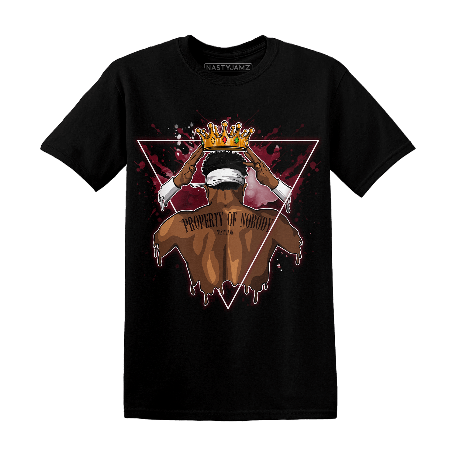 High White Team Red 1s T Shirt Match Property Of Nobody - NastyJamz