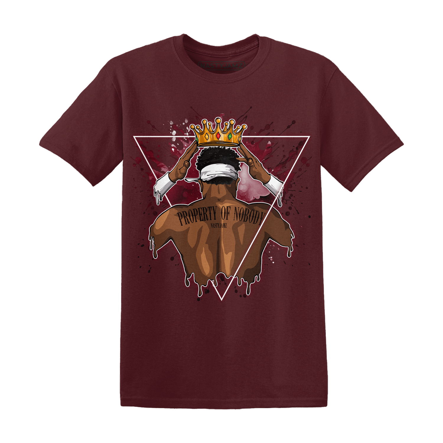 High White Team Red 1s T Shirt Match Property Of Nobody - NastyJamz