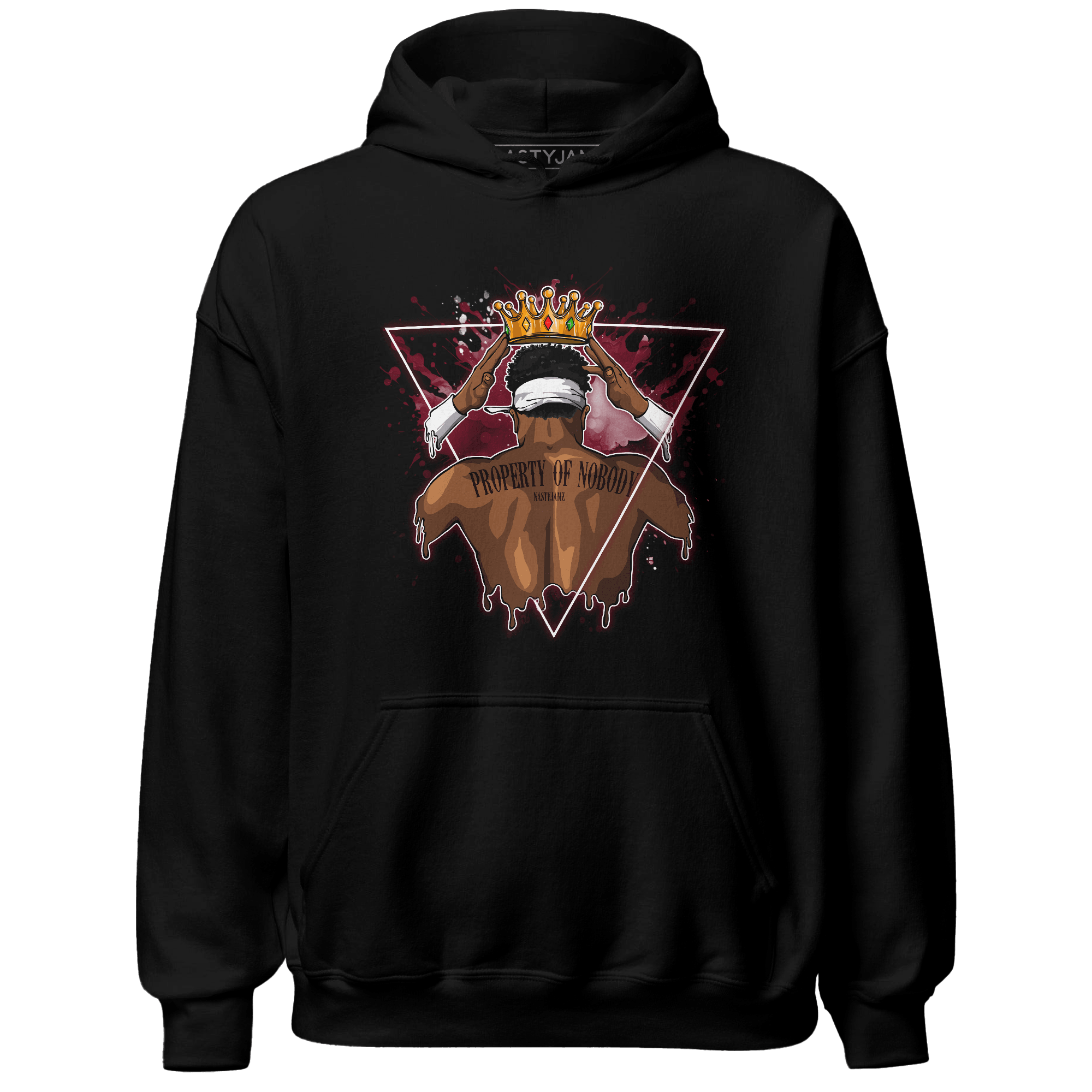 High White Team Red 1s Hoodie Match Property Of Nobody - NastyJamz