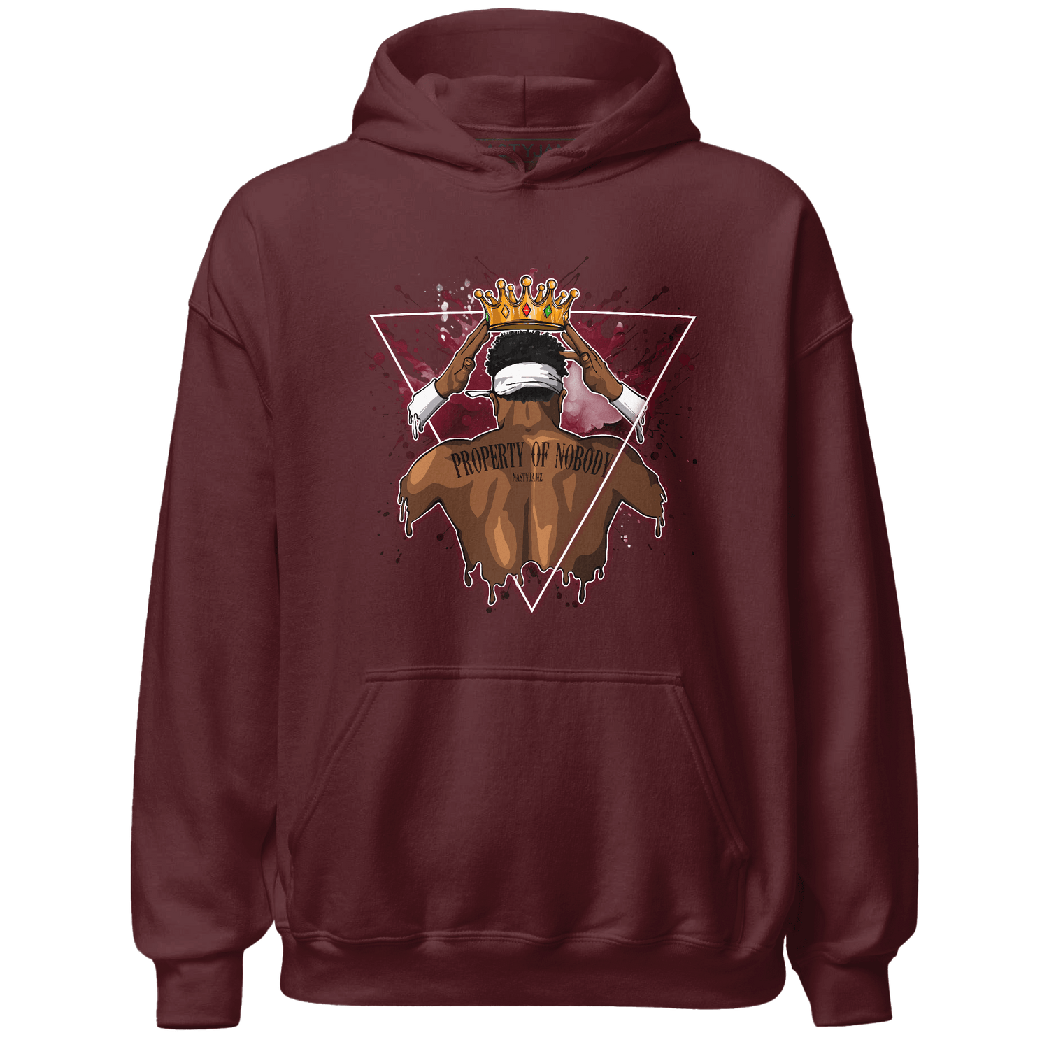 High White Team Red 1s Hoodie Match Property Of Nobody - NastyJamz