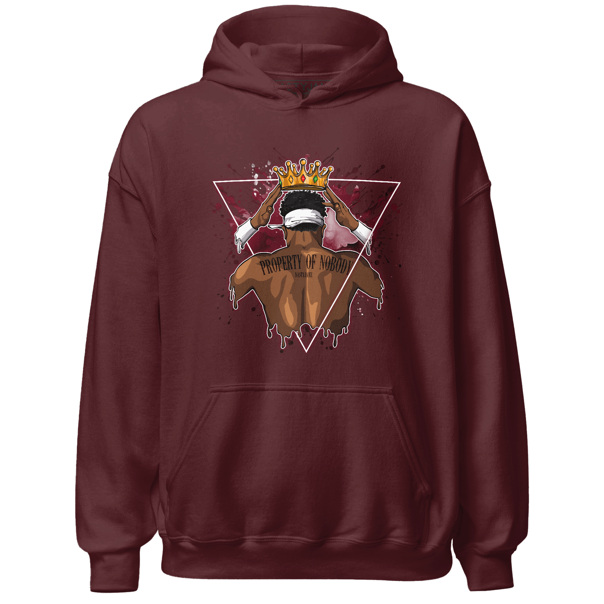 High White Team Red 1s Hoodie Match Property Of Nobody - NastyJamz