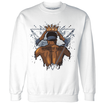 Mid Diffused Blue Grey 1s Sweatshirt Match Property Of Nobody - NastyJamz