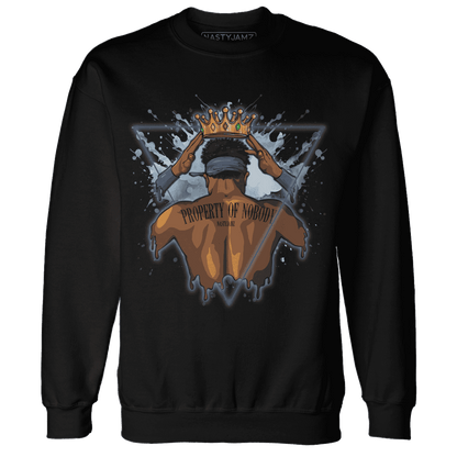 Mid Diffused Blue Grey 1s Sweatshirt Match Property Of Nobody - NastyJamz