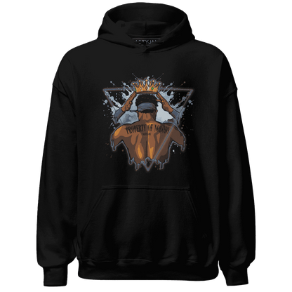 Mid Diffused Blue Grey 1s Hoodie Match Property Of Nobody - NastyJamz