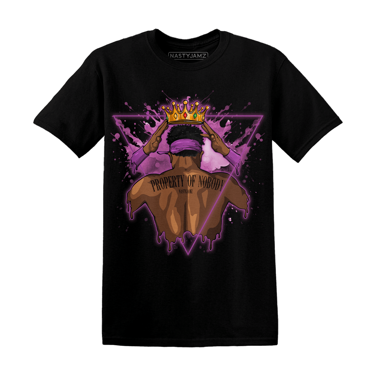 GS Hyper Violet 4s T Shirt Match Property Of Nobody - NastyJamz