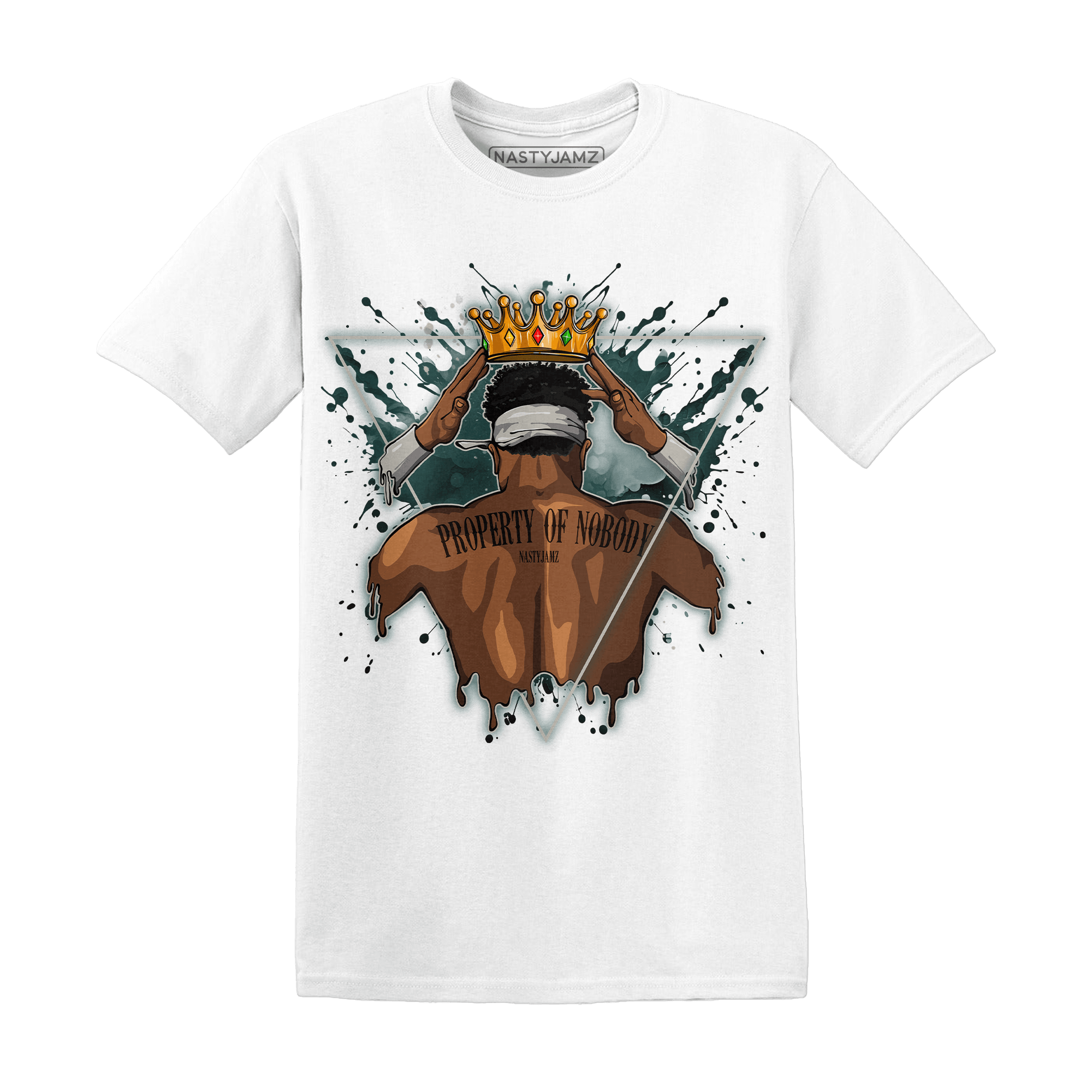 Oxidized Green 4s T Shirt Match Property Of Nobody - NastyJamz