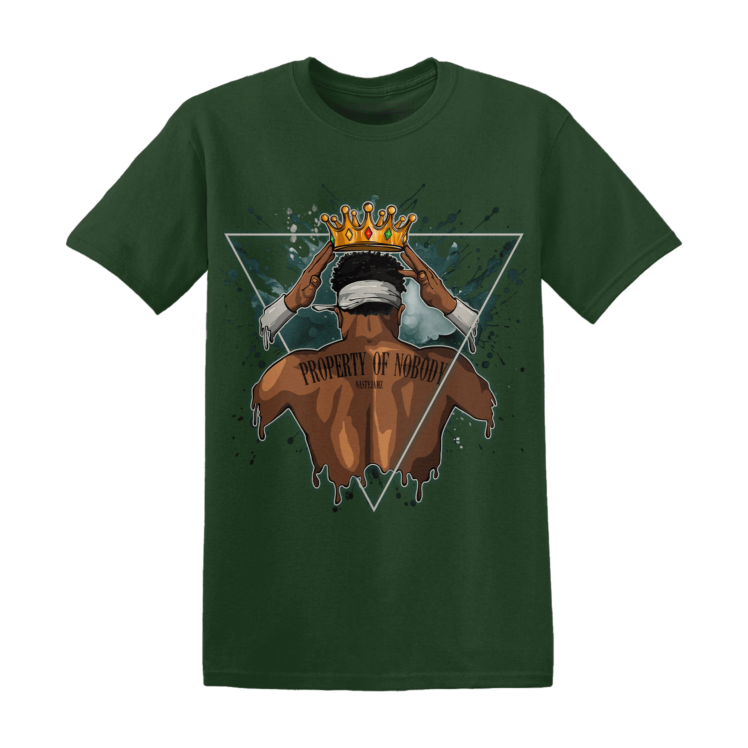 Oxidized Green 4s T Shirt Match Property Of Nobody - NastyJamz