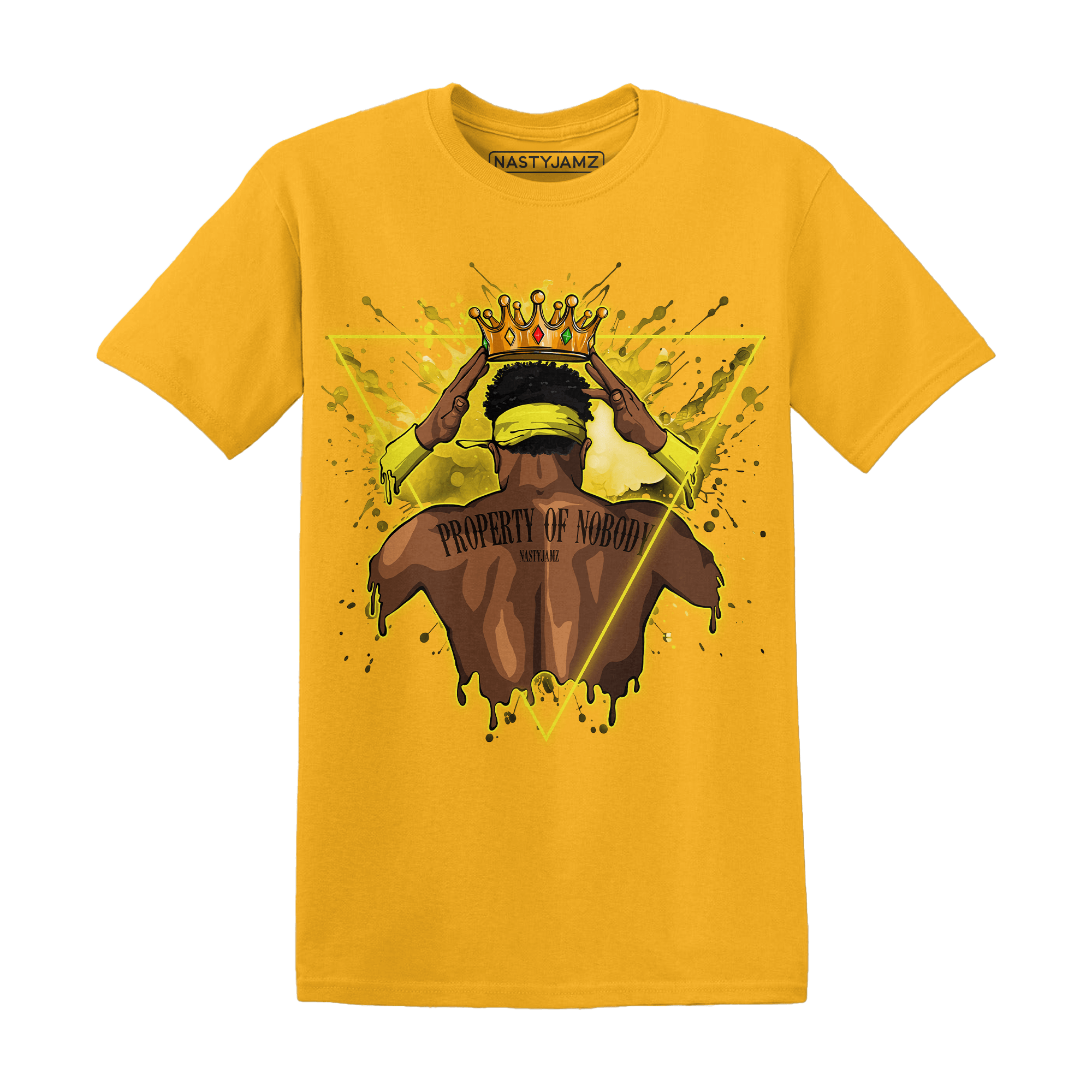 Vivid Sulfur 4s T Shirt Match Property Of Nobody - NastyJamz