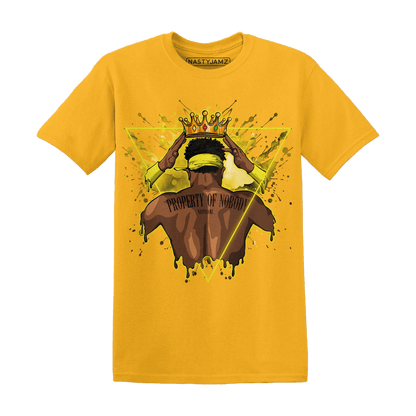 Vivid Sulfur 4s T Shirt Match Property Of Nobody - NastyJamz