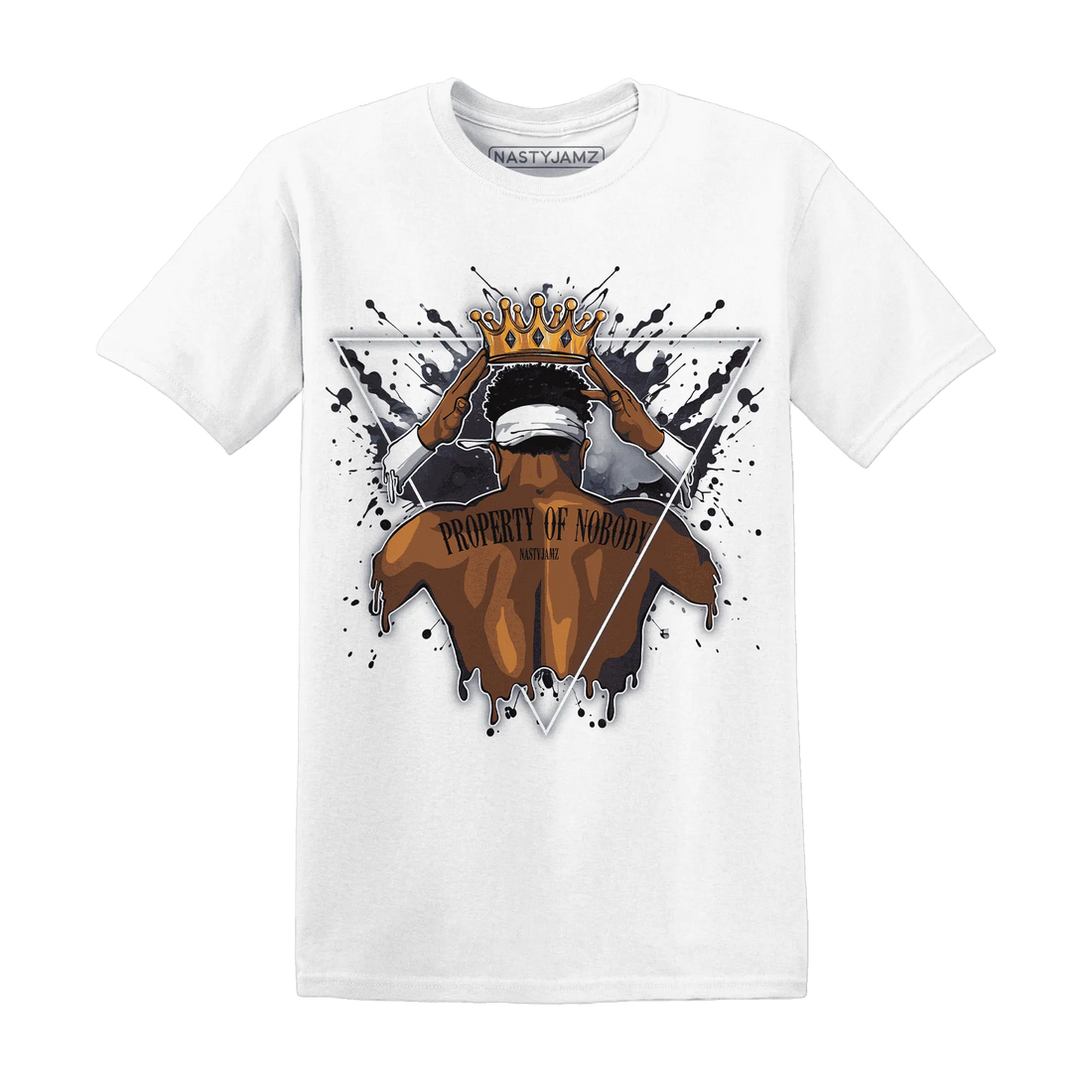 White-Navy-6s-T-Shirt-Match-Property-Of-Nobody