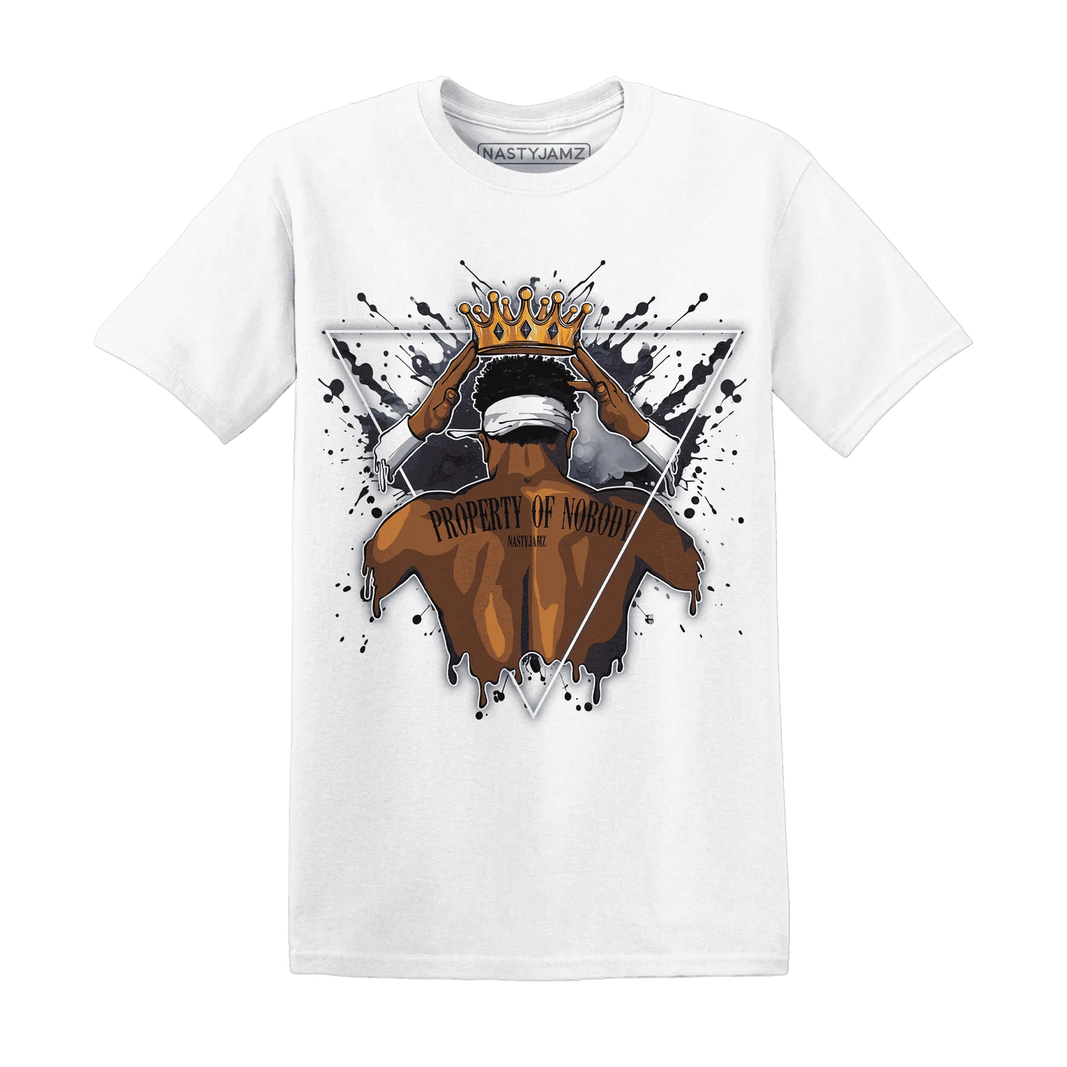 White-Navy-6s-T-Shirt-Match-Property-Of-Nobody