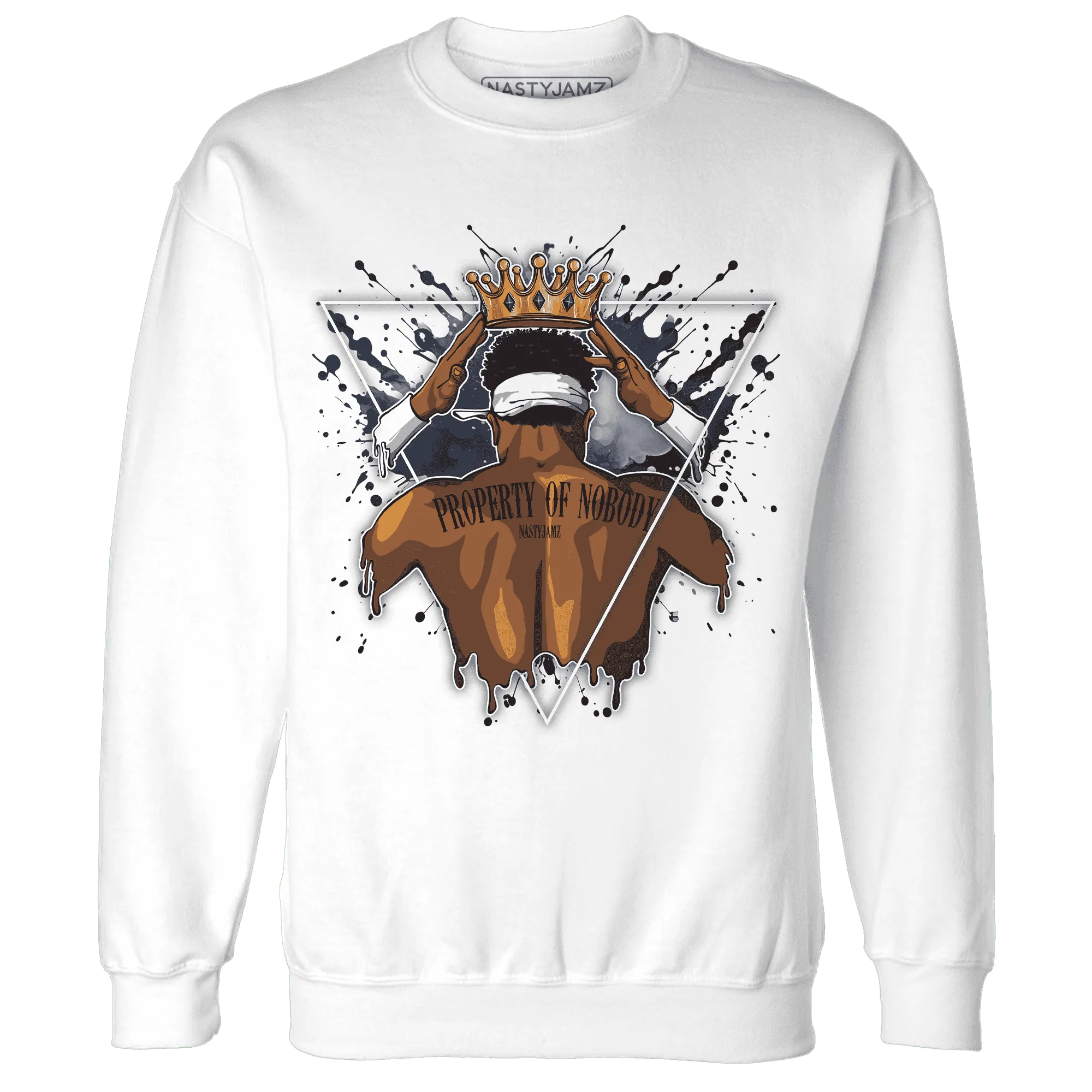 White-Navy-6s-Sweatshirt-Match-Property-Of-Nobody