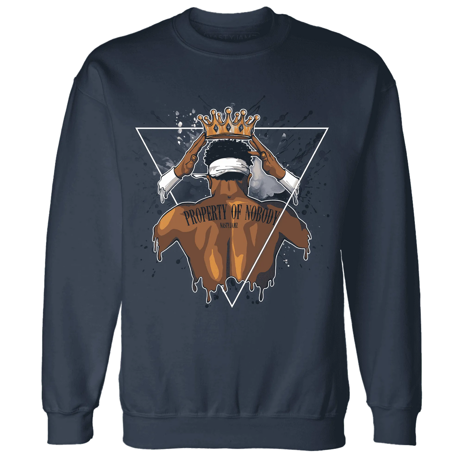 White-Navy-6s-Sweatshirt-Match-Property-Of-Nobody