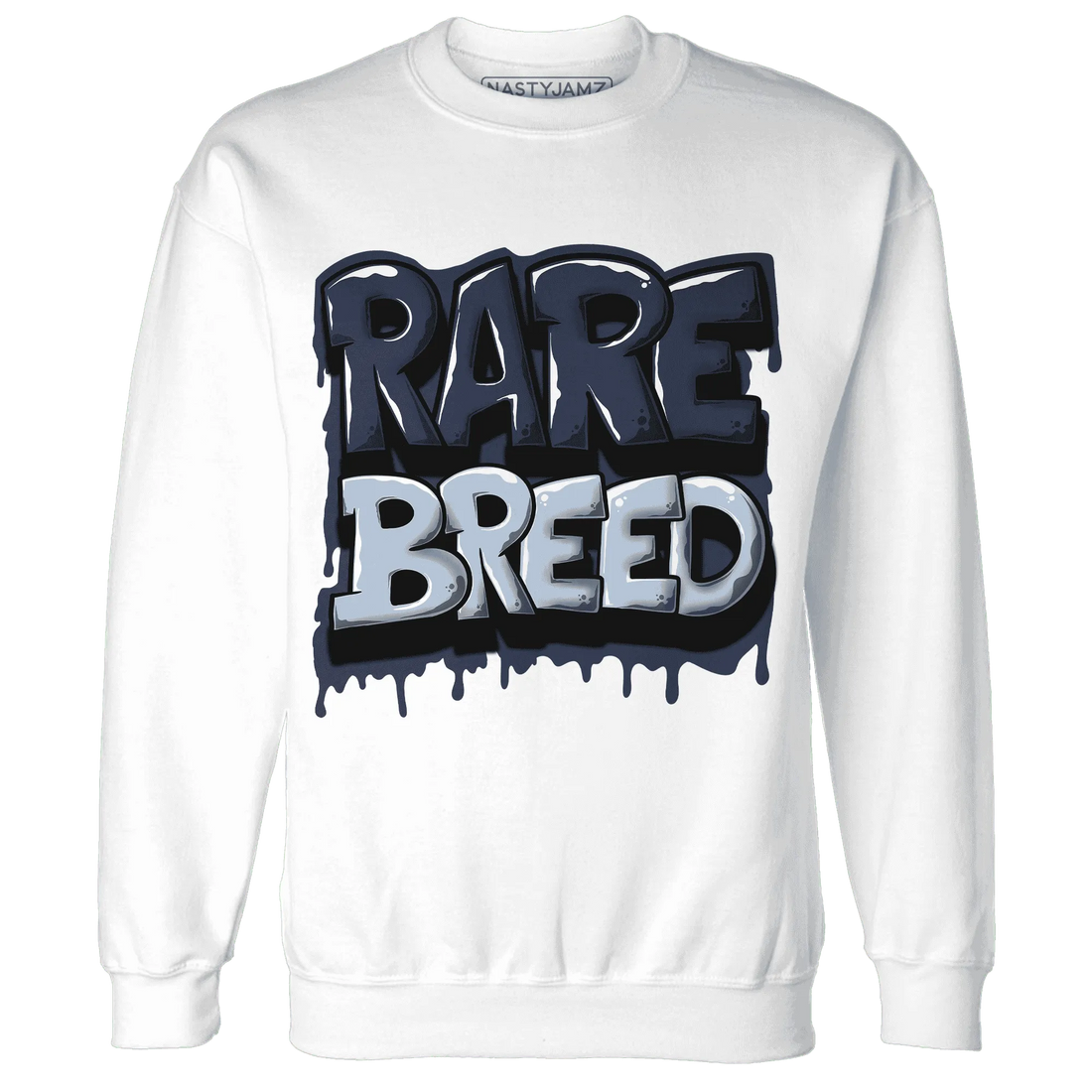 White-Navy-6s-Sweatshirt-Match-Rare-Breed