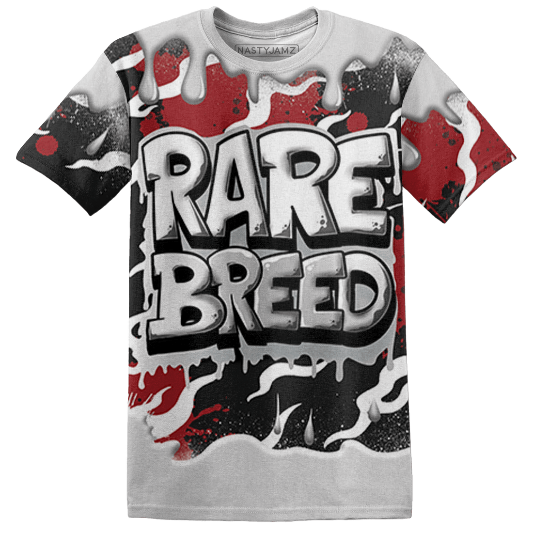 Retro Red Taxi 12s T Shirt Match Rare Breed 3D All-Over Print Drippin - NastyJamz