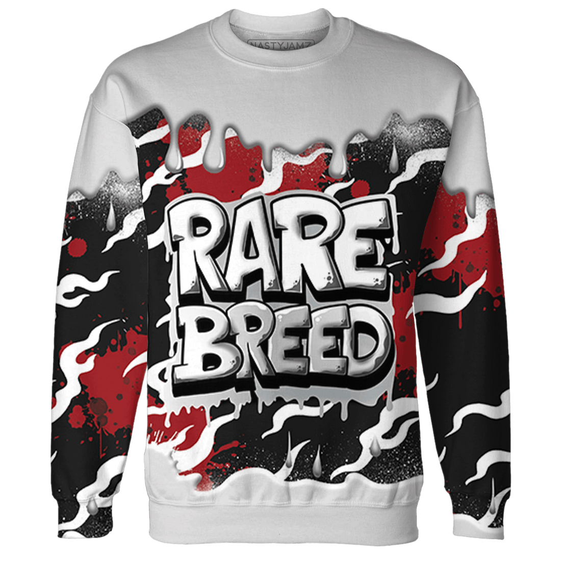 Retro Red Taxi 12s Sweatshirt Match Rare Breed 3D All-Over Print Drippin - NastyJamz